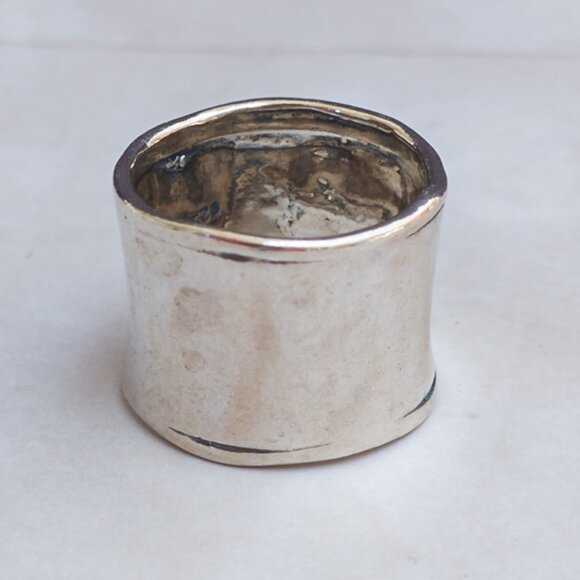 Silpada Sterling Cigar-Band Ring — Size 6 (wide fit) - Picture 3 of 8